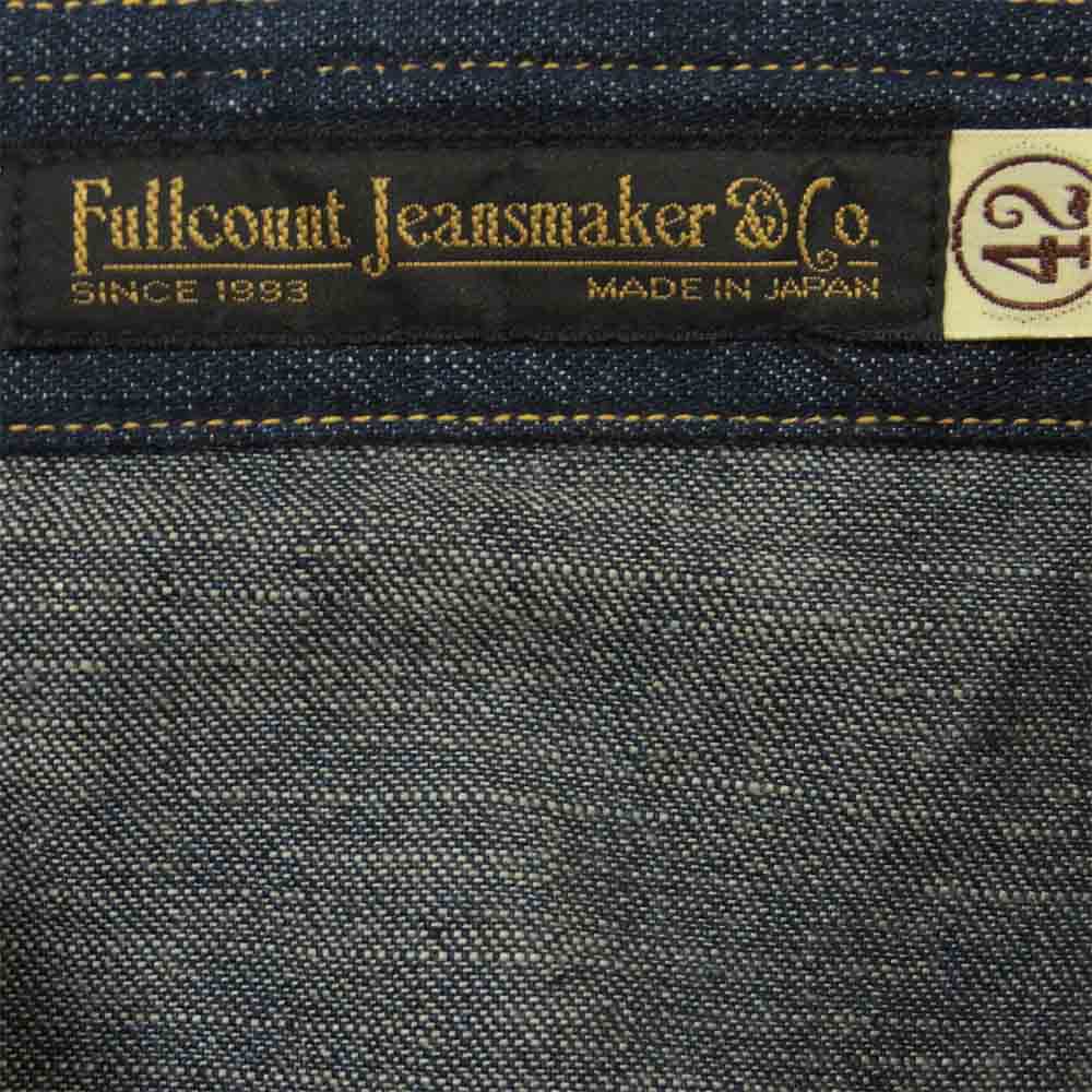 FULLCOUNT フルカウント 4894 デニム ウエスタン 長袖 シャツ 日本製 インディゴブルー系 42【美品】【中古】