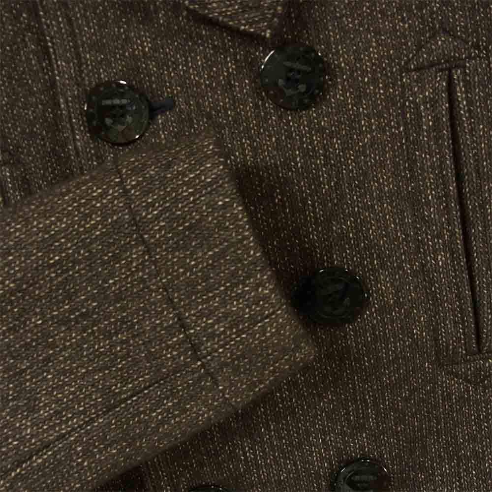 FULLCOUNT フルカウント BBJ8-007 BROWN'S BEACH ブラウンズビーチ P-COAT Pコート ブラウン系 42【美品】【中古】