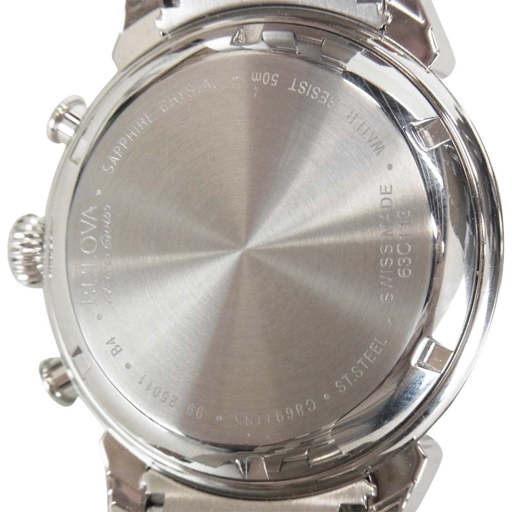 BULOVA ブローバ 63C113 ACCUSWISS アキュ スイス 自動巻き オートマチック 時計 ウォッチ シルバー系【中古】