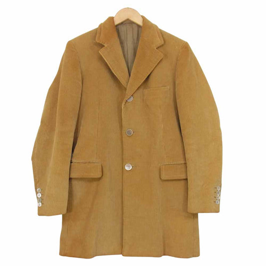 PRADA プラダ コーデュロイ チェスターコート ブラウン系 48【中古】