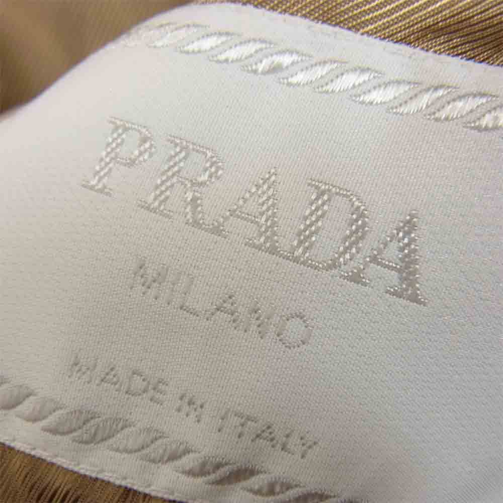 PRADA プラダ コーデュロイ チェスターコート ブラウン系 48【中古】