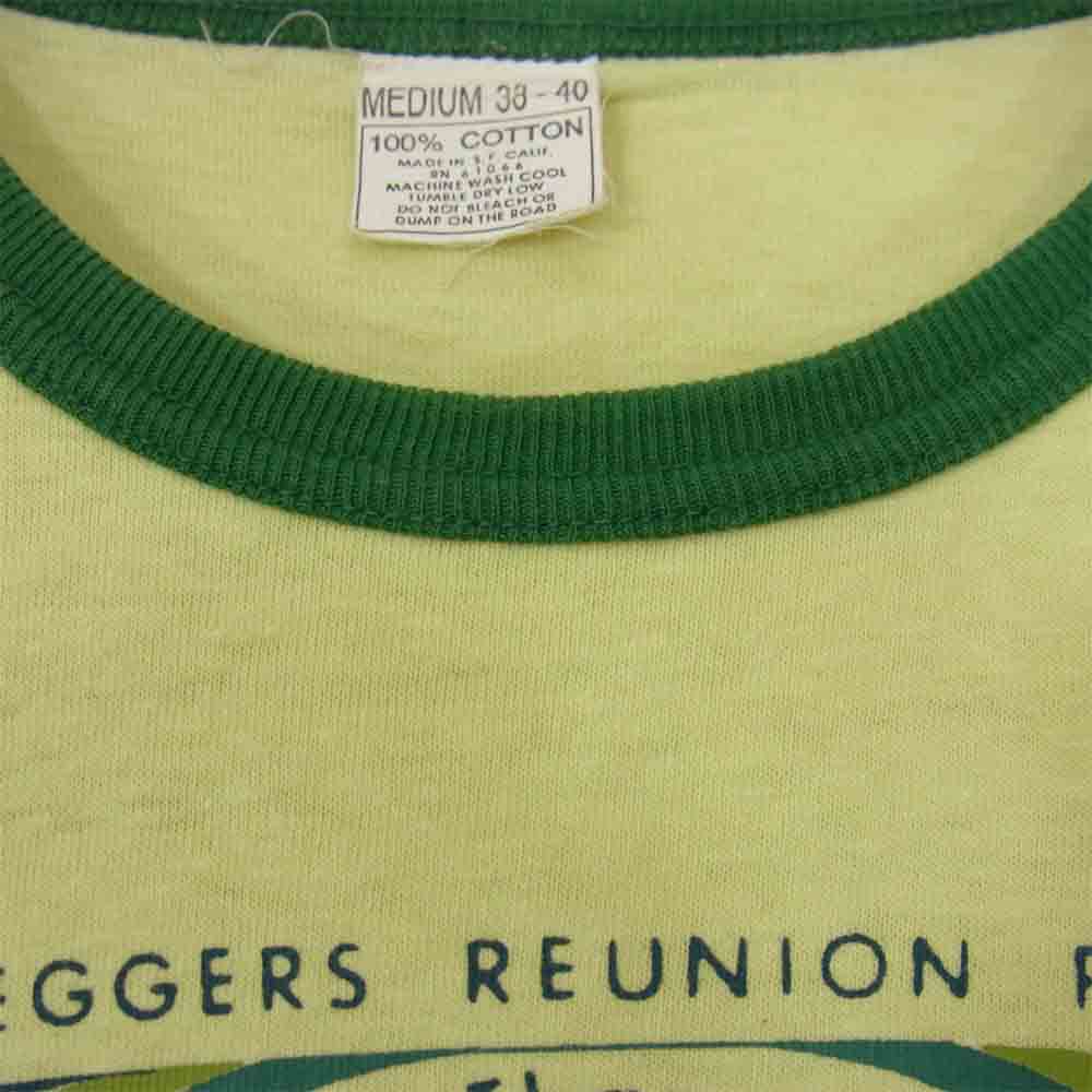 BOOTLEGGERS ブートレガーズ プリント トリム Tシャツ ライトグリーン系 M【中古】