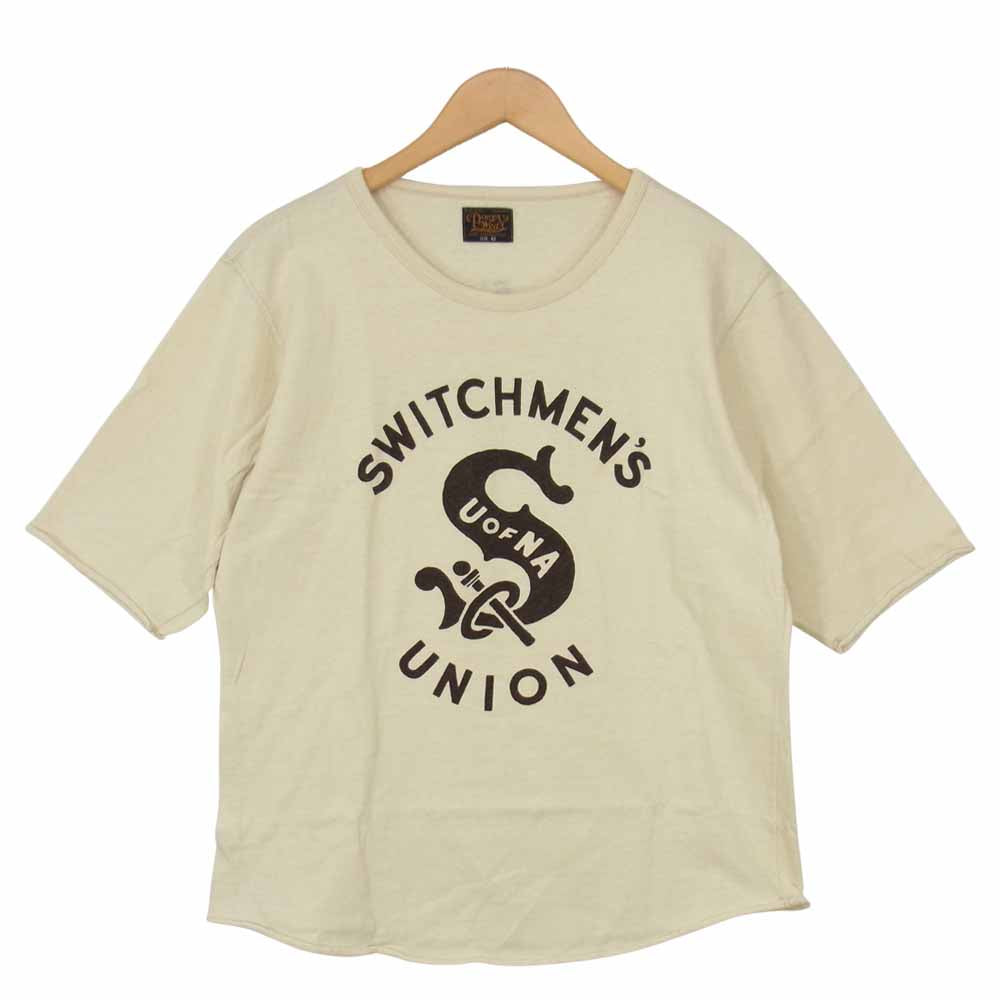 FREEWHEELERS フリーホイーラーズ POWER WEAR 7分袖 Tシャツ カットソー オフホワイト系 42【中古】