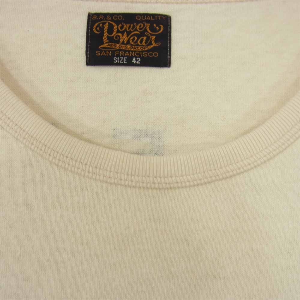 FREEWHEELERS フリーホイーラーズ POWER WEAR 7分袖 Tシャツ カットソー オフホワイト系 42【中古】