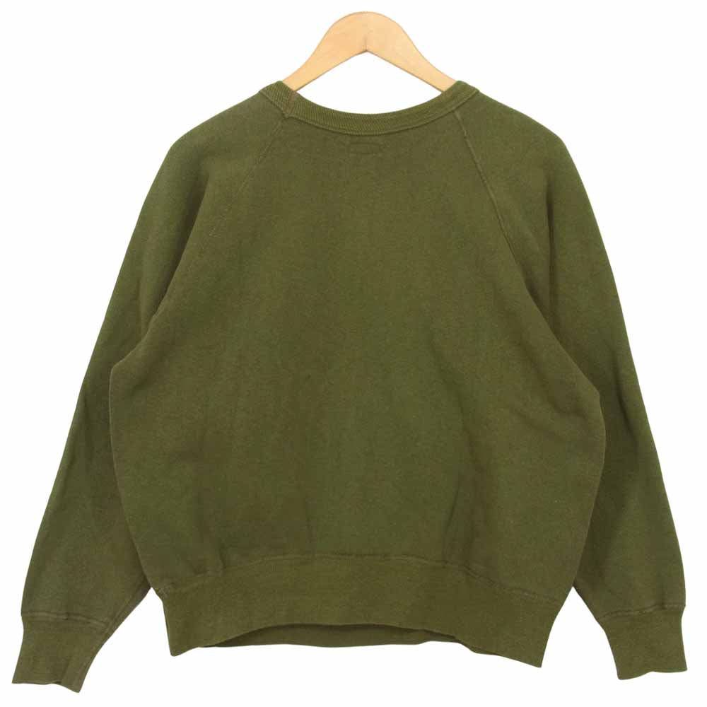 WAREHOUSE ウエアハウス BODIES ラグラン スウェット カーキ系 40【中古】