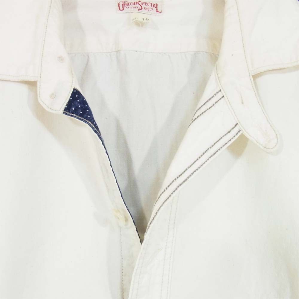 FREEWHEELERS フリーホイーラーズ UNION SPECIAL OVERALLS ワークシャツ オフホワイト系 16【中古】