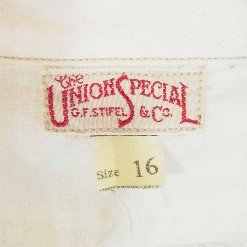 FREEWHEELERS フリーホイーラーズ UNION SPECIAL OVERALLS ワークシャツ オフホワイト系 16【中古】