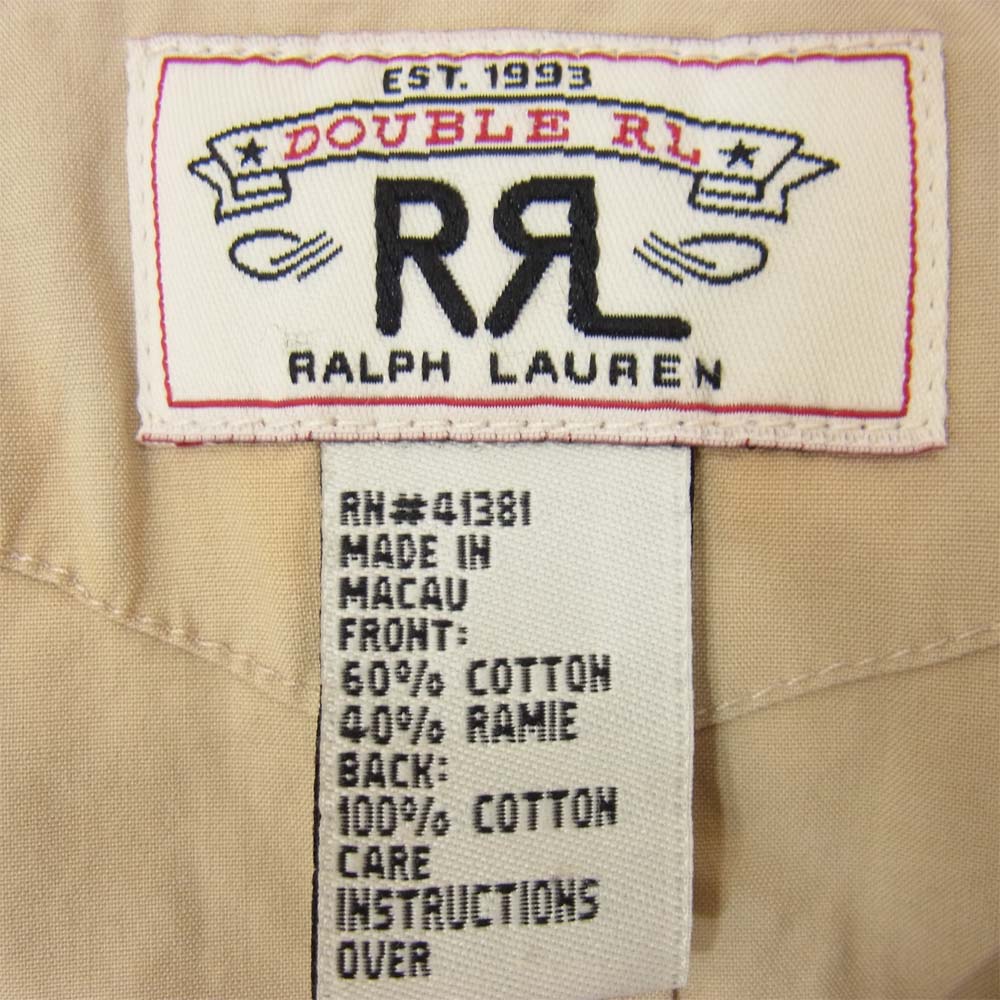 RRL ダブルアールエル コットン リネン ベスト ベージュ系 サイズ表記無【中古】