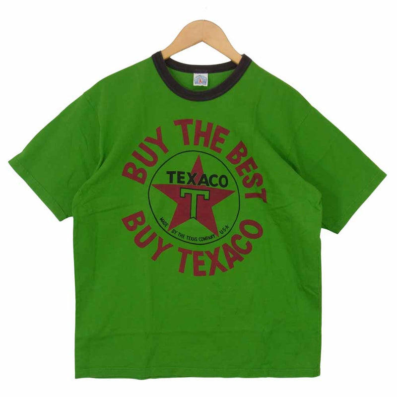 BOOTLEGGERS ブートレガーズ TEXACO MOTOR OIL トリム Tシャツ グリーン系 L【中古】