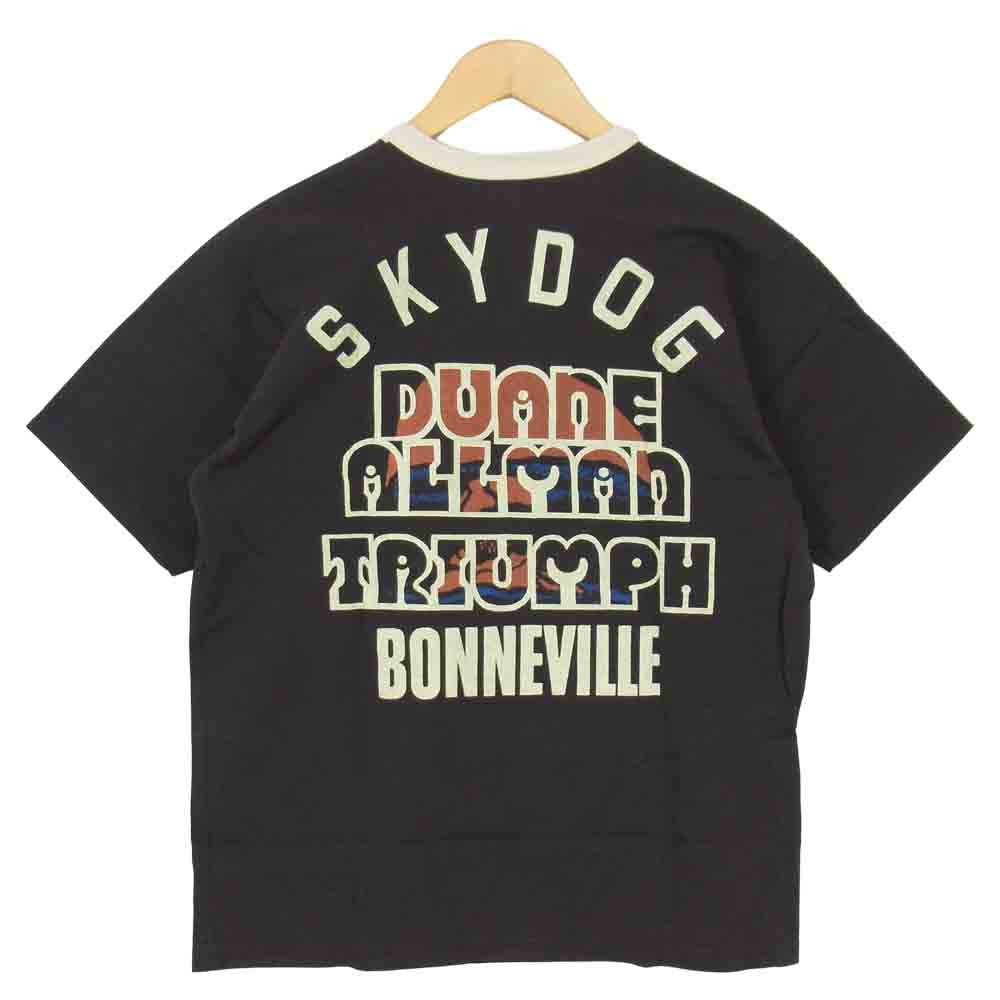 BOOTLEGGERS ブートレガーズ TRIUMPH トライアンフ プリント トリム Tシャツ チャコール系 M【中古】