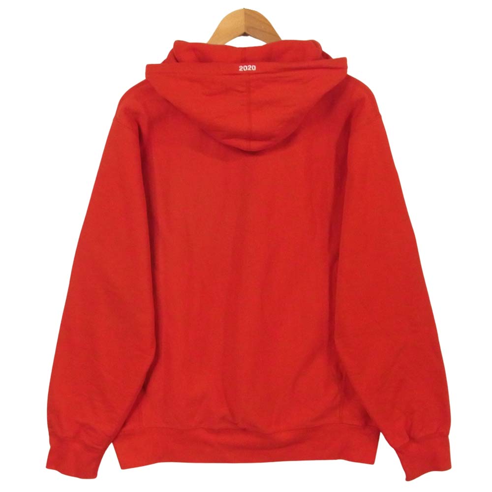 Supreme シュプリーム 20SS Motion Logo Hooded Sweatshirt モーションロゴ スウェット プルオーバー パーカー レッド系 L【美品】【中古】