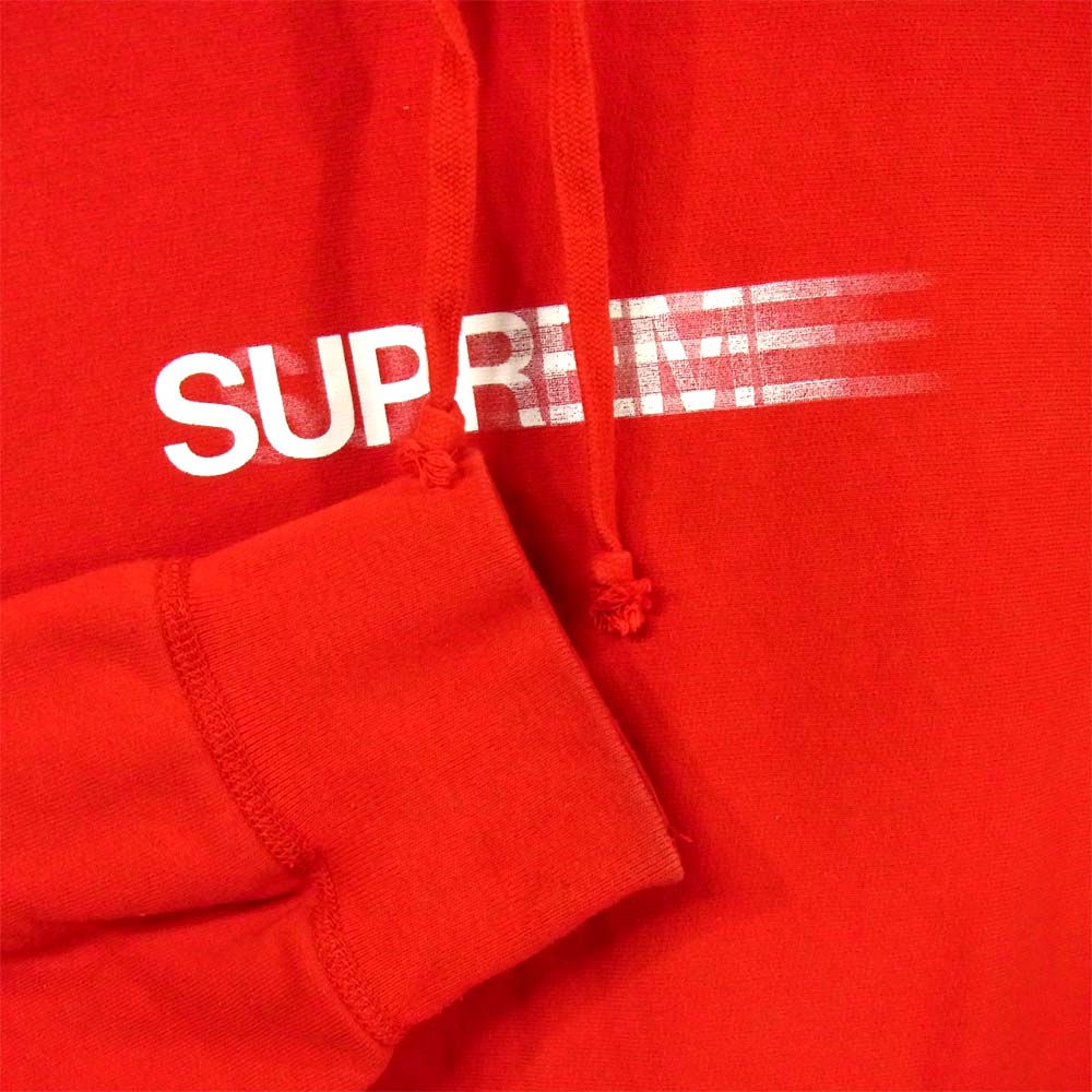 Supreme シュプリーム 20SS Motion Logo Hooded Sweatshirt モーションロゴ スウェット プルオーバー パーカー レッド系 L【美品】【中古】