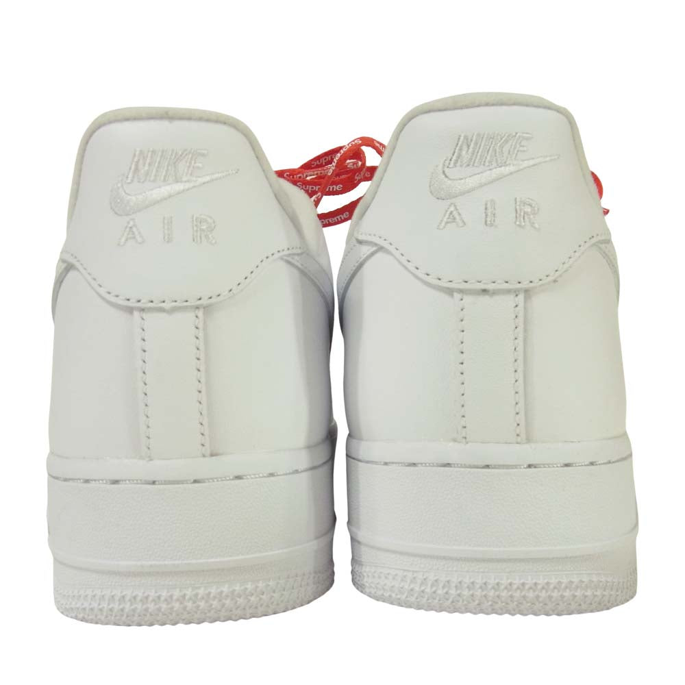 Supreme シュプリーム CU9225-100 ナイキ NIKE AIR FORCE 1 LOW エアフォース スニーカー ホワイト系 30.5cm【極上美品】【中古】