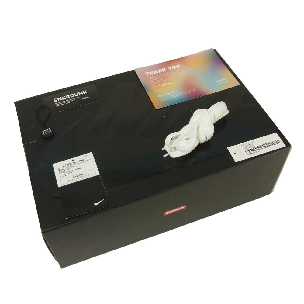 Supreme シュプリーム CU9225-100 ナイキ NIKE AIR FORCE 1 LOW エアフォース スニーカー ホワイト系 30.5cm【極上美品】【中古】
