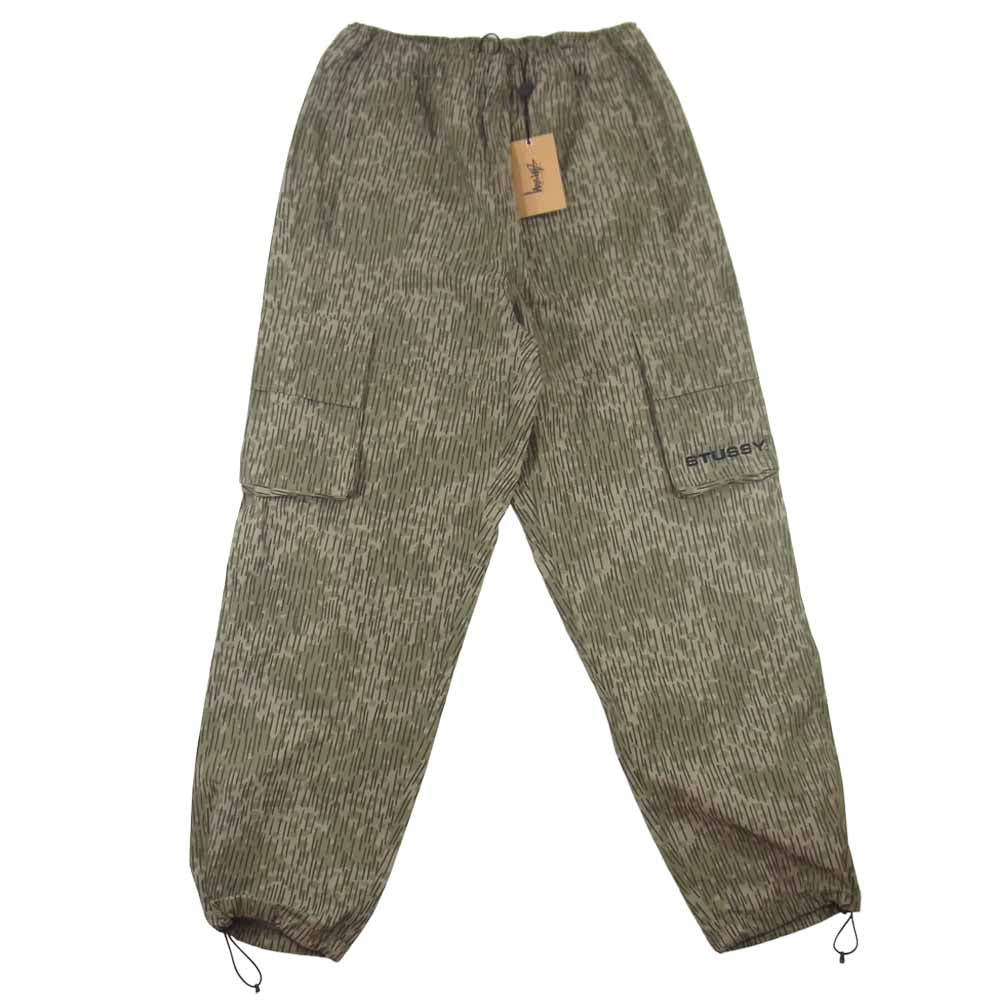 STUSSY ステューシー 116480 APEX PANT レインカモ ナイロン カーゴパンツ カーキ系 M【新古品】【未使用】【中古】