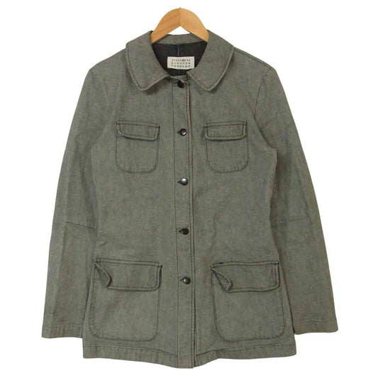 MAISON MARGIELA メゾンマルジェラ 6 オリゾンティタグ 90s~00s ワークジャケット イタリア製 グレー系 44【中古】