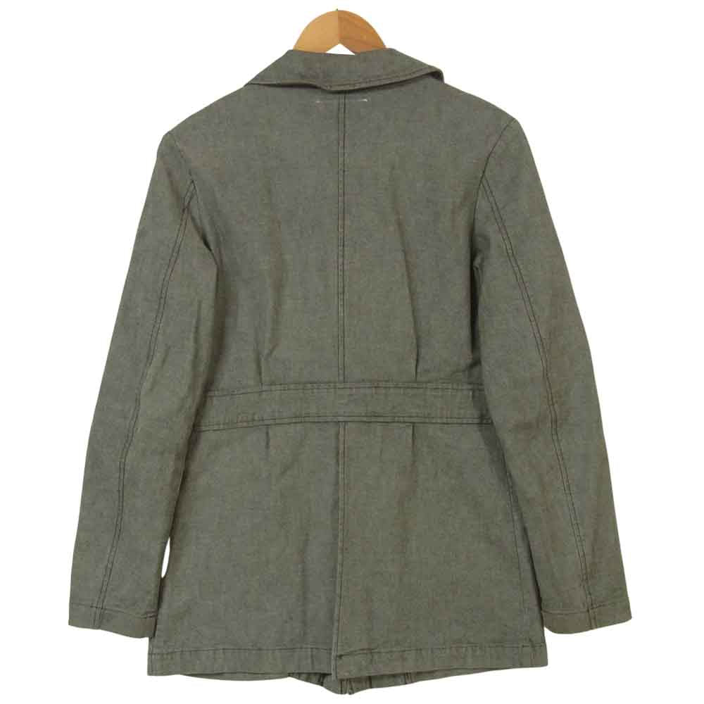 MAISON MARGIELA メゾンマルジェラ 6 オリゾンティタグ 90s~00s ワークジャケット イタリア製 グレー系 44【中古】