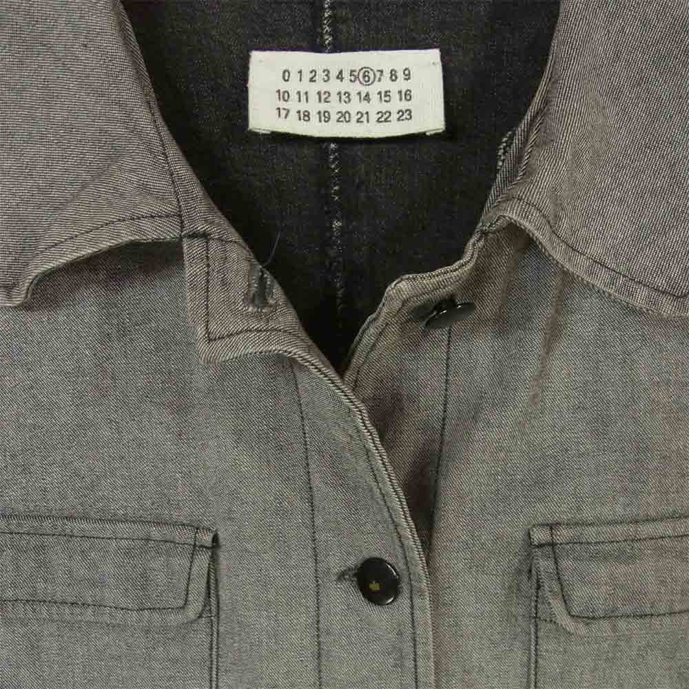 MAISON MARGIELA メゾンマルジェラ 6 オリゾンティタグ 90s~00s ワークジャケット イタリア製 グレー系 44【中古】