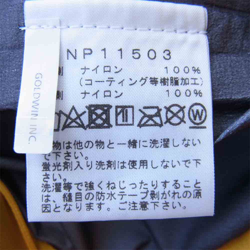 THE NORTH FACE ノースフェイス NP11503 Climb Light Jacket クライム ライト ジャケット 黄×黒 L【中古】