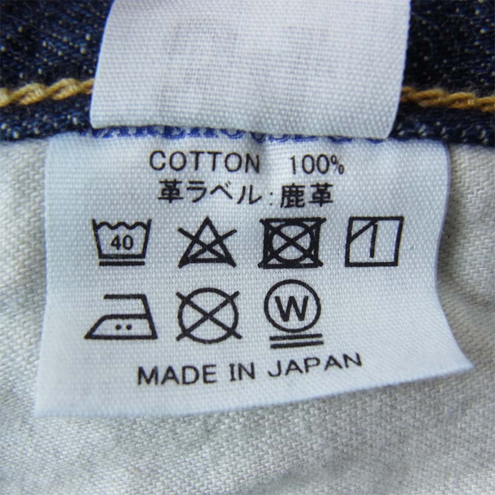 WAREHOUSE ウエアハウス Lot 1001XX デニムパンツ ジーンズ インディゴブルー系 34【中古】