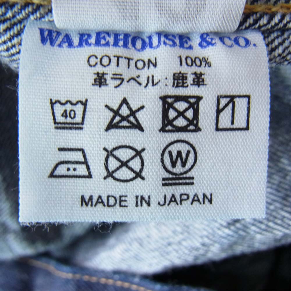 WAREHOUSE ウエアハウス Lot 2001XX 1ST TYPE DENIM JACKET ファーストタイプ デニム ジャケット インディゴブルー系 42【中古】