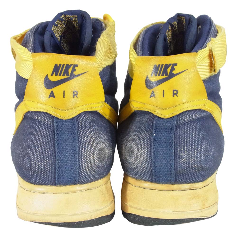 NIKE ナイキ 観賞用 94年製 AIR FORCE 1 エアフォース ワンミシガン スニーカー ネイビー系 UK9【中古】