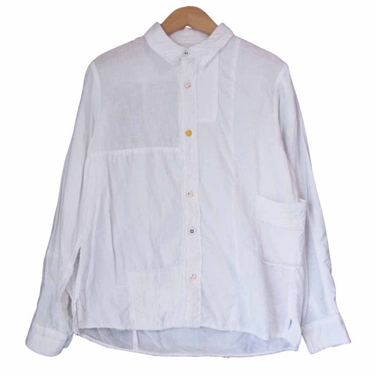 KAPITAL キャピタル EK-30 ホワイト パッチワーク カトマンズ シャツ ホワイト系 1【中古】