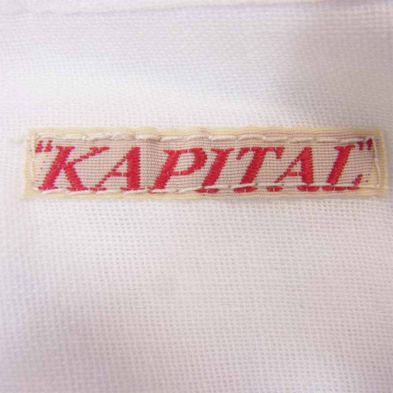 KAPITAL キャピタル EK-30 ホワイト パッチワーク カトマンズ シャツ ホワイト系 1【中古】