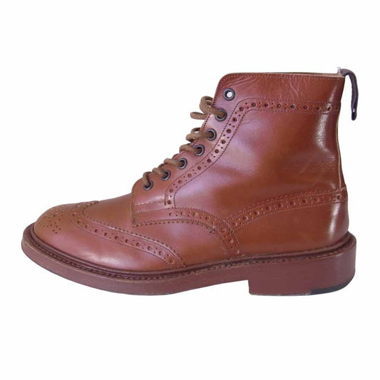 Tricker's トリッカーズ 2508 COUNTY BOOTS MALTON MARRON マロン モールトン カントリー ブーツ ブラウン系 8【中古】