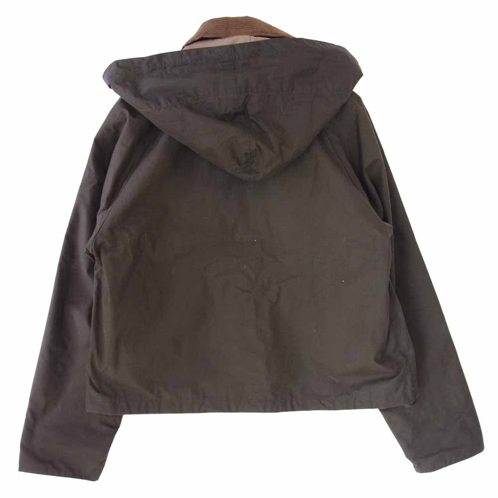 MARGARET HOWELL マーガレットハウエル × バブアー Barbour 578-9212040 英国製 SPEY WAXED COTTON ワックスドコットン ショート ジャケット カーキ系 8【中古】