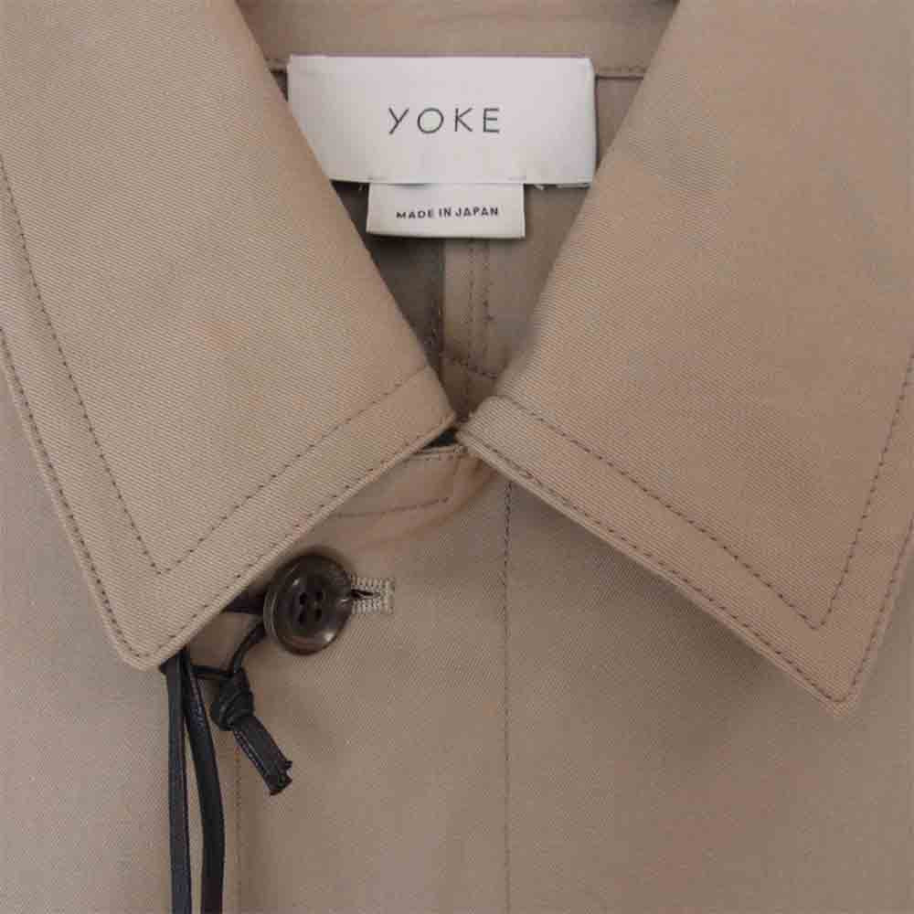 ヨーク 20SS YK20SS0084C DOWNSIZING BAL COLLAR COAT ダウンサイジング バルカラー コート カーキ系 S【極上美品】【中古】