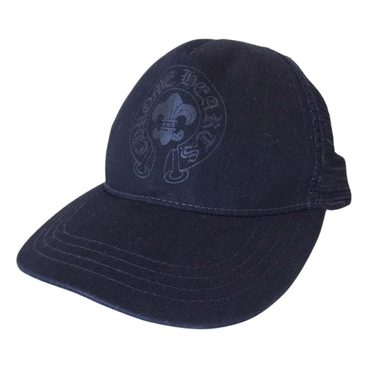 CHROME HEARTS クロムハーツ（原本無） 国内正規品 フレア ホースシュー トラッカー キャップ ブラック系【中古】