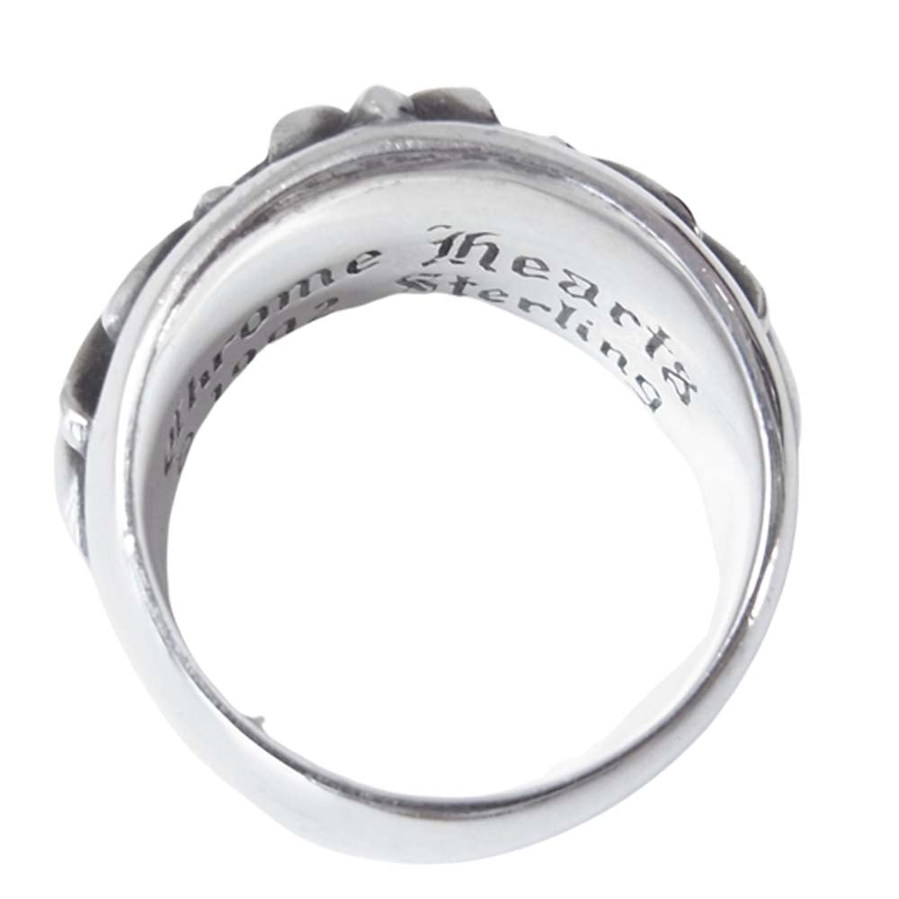 CHROME HEARTS クロムハーツ（原本有） FLRL CRS フローラルクロス リング シルバー系 18【中古】