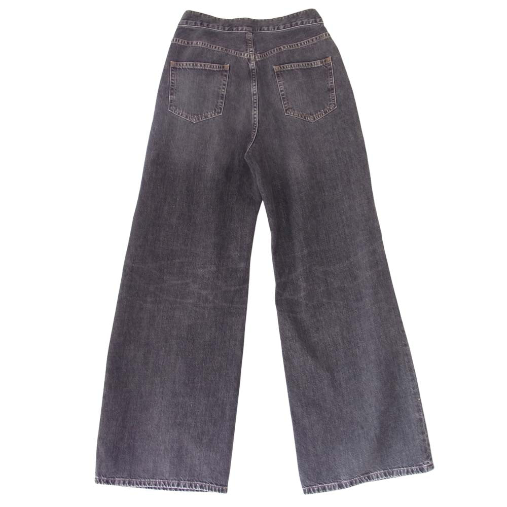 JOHN LAWRENCE SULLIVAN ジョンローレンスサリバン JLSW-16 WASHED DENIM WIDE PANTS ウォッシュド ワイド デニム パンツ ブラック系 S【新古品】【未使用】【中古】