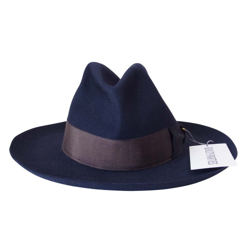 WACKO MARIA ワコマリア HAT-04-JOHNNY-BEAVER 東京HAT ROCKERS BEAVER WOOL HAT ビーバー ウール ハット ネイビー系 M【美品】【中古】