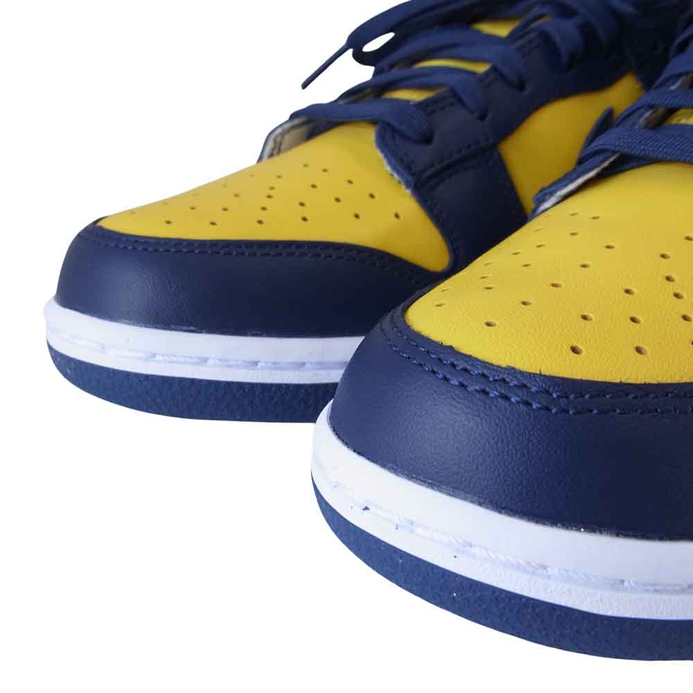 NIKE ナイキ DD1391 700 DUNK LOW RETRO Varsity Maize ダンク ロー 紺×黄 26.5【極上美品】【中古】