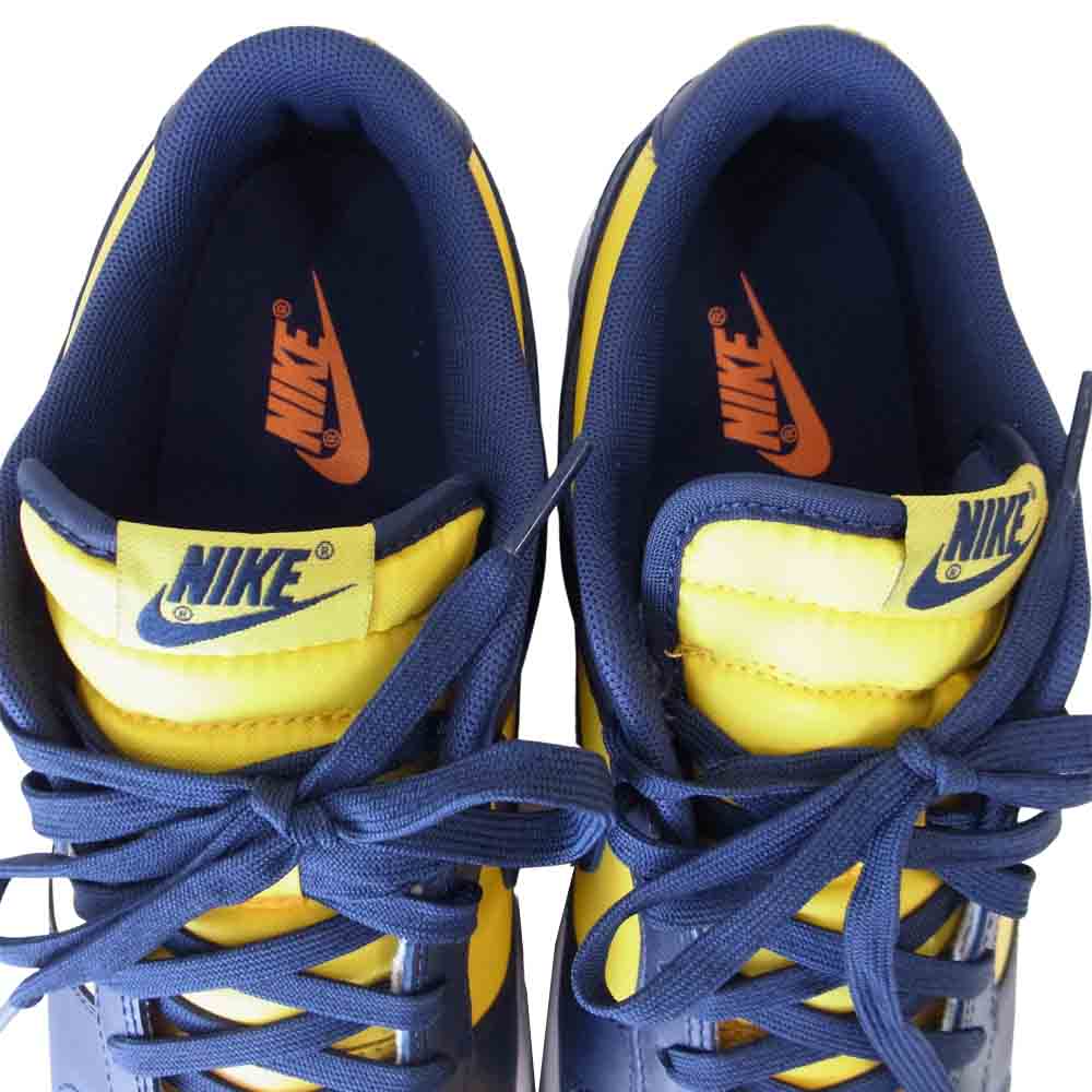 NIKE ナイキ DD1391 700 DUNK LOW RETRO Varsity Maize ダンク ロー 紺×黄 26.5【極上美品】【中古】