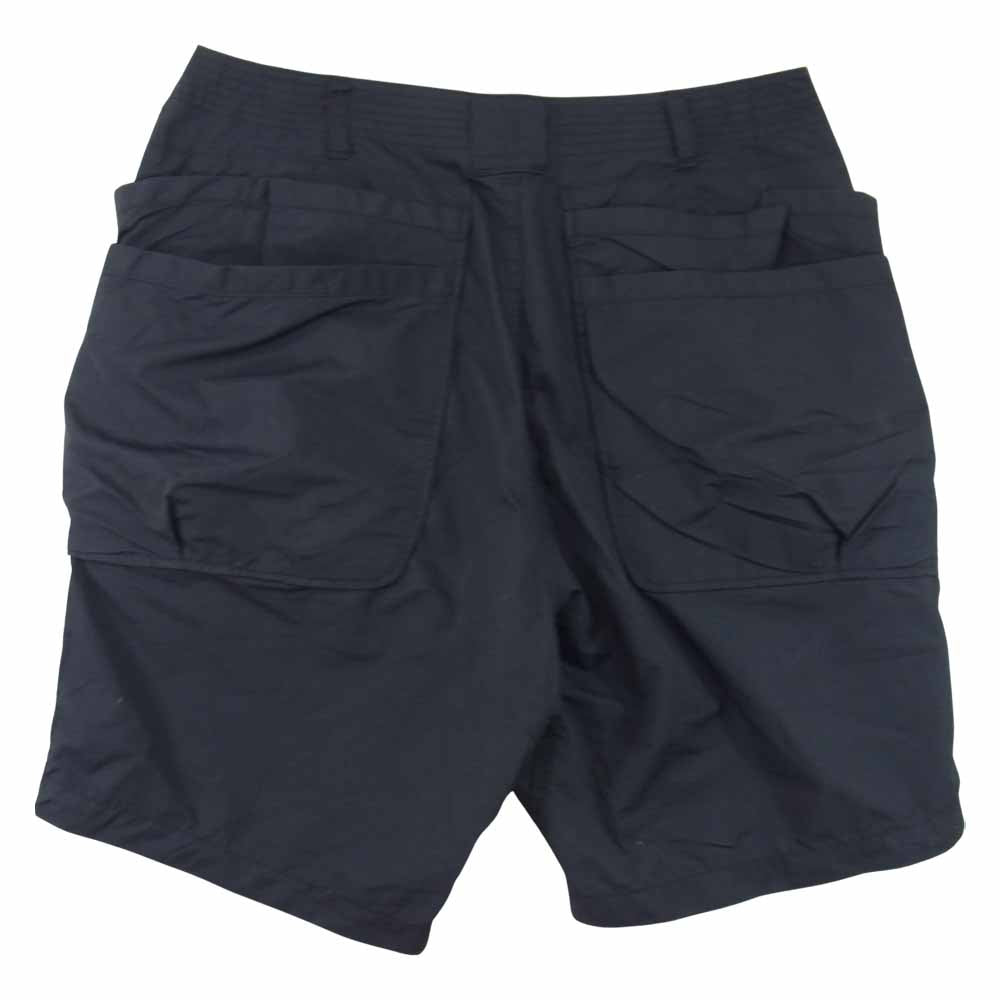SASAFRAS ササフラス Whole Hole Pants 1/2 ホール ホール ナイロン ハーフ パンツ ショーツ ブラック系 XL【中古】
