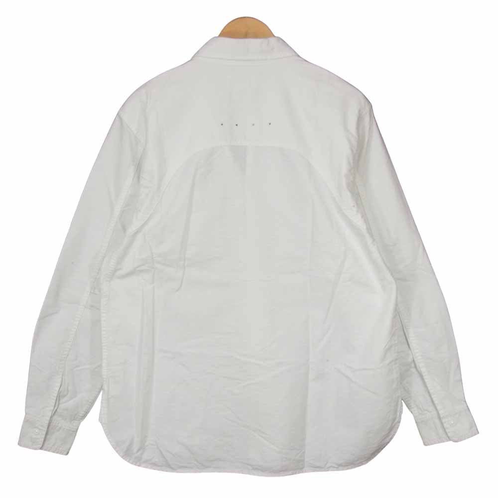 SASAFRAS ササフラス Green Thumb Shirt グリーン サム オックスフォード ボタンダウン シャツ ホワイト系 L【中古】