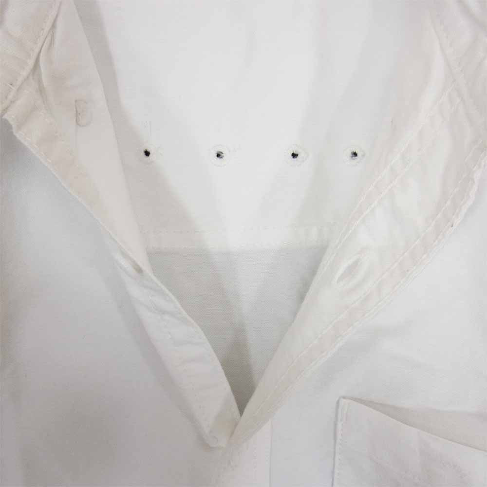 SASAFRAS ササフラス Green Thumb Shirt グリーン サム オックスフォード ボタンダウン シャツ ホワイト系 L【中古】