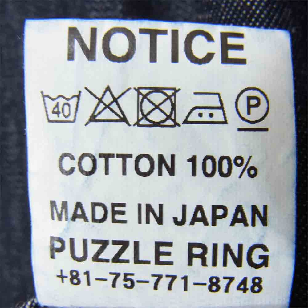 SASAFRAS ササフラス Weeds Barrow The Band Half 6オンス デニム シャツ インディゴブルー系 L【美品】【中古】