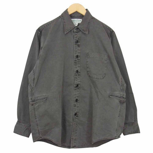 SASAFRAS ササフラス Wheel Barrow Shirt ウィール バロー シャツ グレー系 L【中古】