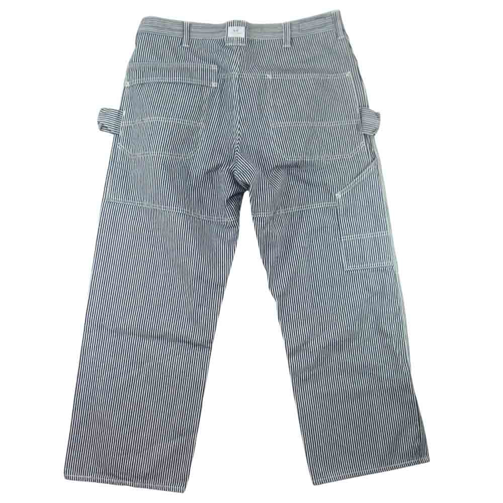 SASAFRAS ササフラス D Dibble Pants ディー ディブル ヒッコリー パンツ ブルー系 L【中古】
