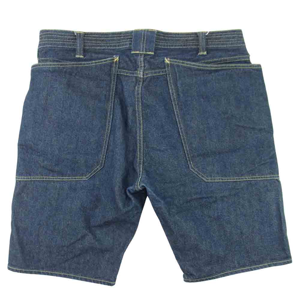 SASAFRAS ササフラス Fall Leaf Pants 1/2 フォール リーフ デニム ハーフ パンツ ショーツ インディゴブルー系 XL【中古】