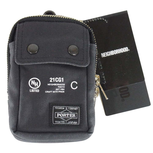 NEIGHBORHOOD ネイバーフッド 211YSPTN-AC03 × PORTER ポーター NHPT MULTI POUCH マルチ ポーチ ダークネイビー系【中古】