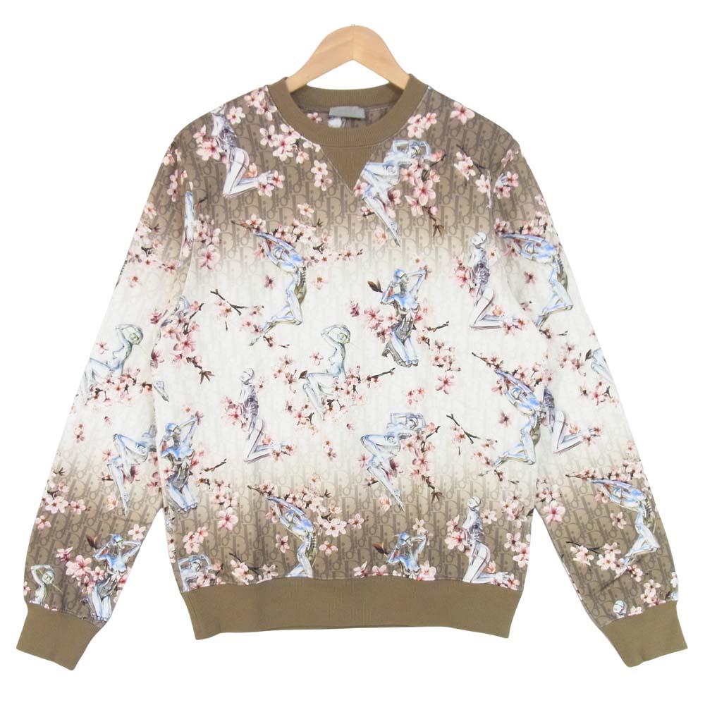 ディオール × 空山基 19AW 933J601A0573 セクシーロボット スウェットトレーナー ベージュ系 M【極上美品】【中古】