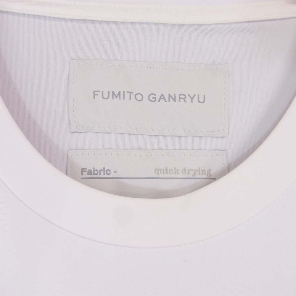フミトガンリュウ 19SS Fu1-Cu-11 QUICK DRYING REBUILT T-SHIRT 再構築 カットソー ホワイト系 1【美品】【中古】