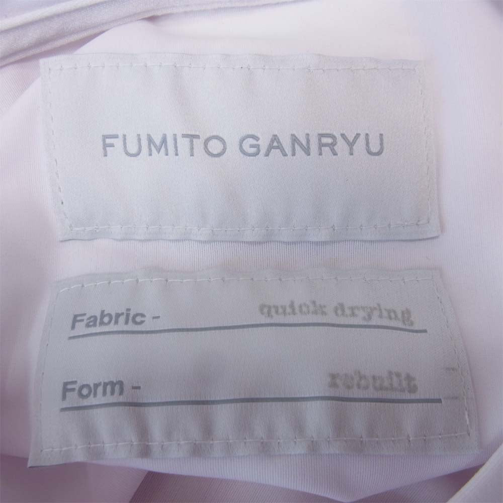 フミトガンリュウ 19SS Fu1-Cu-11 QUICK DRYING REBUILT T-SHIRT 再構築 カットソー ホワイト系 1【美品】【中古】