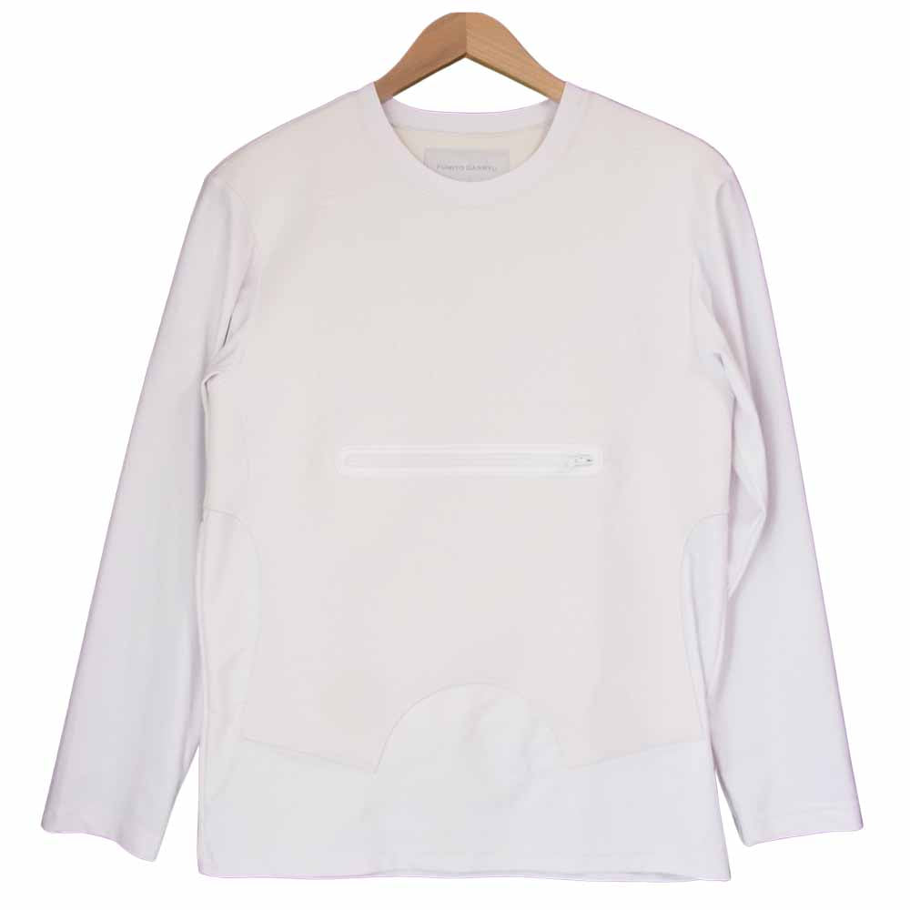 フミトガンリュウ 19SS Fu1-Cu-07 QUICK DRYING REBUILT 再構築 長袖 カットソー ホワイト系 1【美品】【中古】