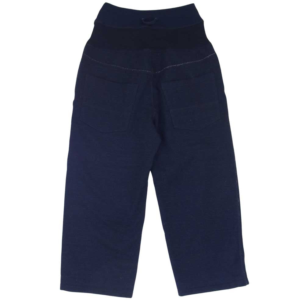 フミトガンリュウ Fu1-Pa-19 DOUBLE WAIST 5 POCKETS SWEATPANTS インディゴブルー系 1【美品】【中古】